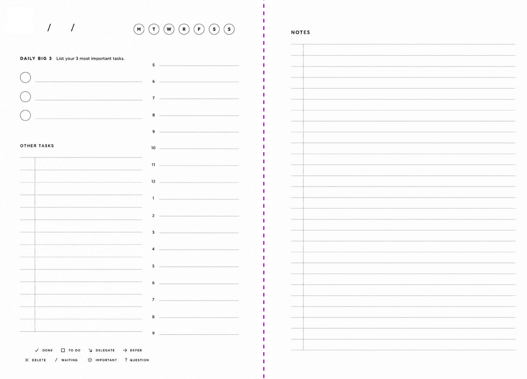 Frick, Shoot & Fussbucket - Daily Planner
