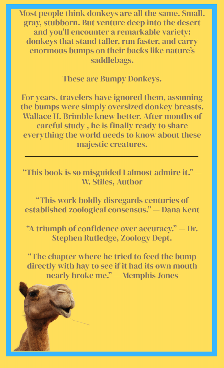 Bumpy Donkeys - Daily Planner