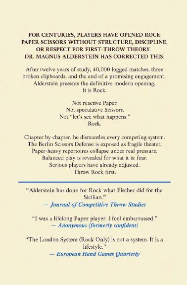 Modern Rock Paper Scissors Openings